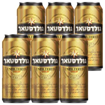 שישיית גולדסטאר לא מסונן פחית